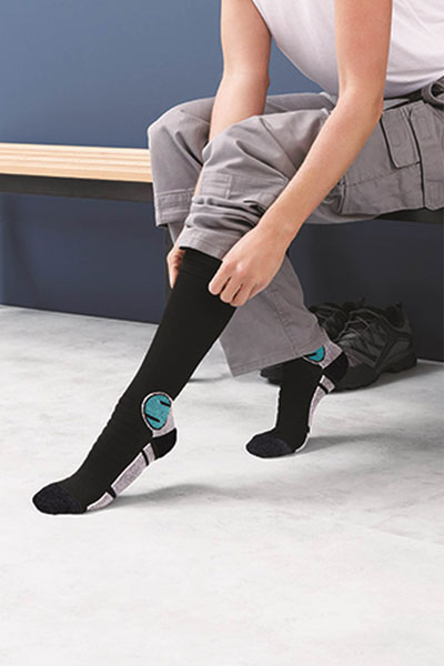 Henwarry Over The Calf Tube Socks Classic Triple Stripes